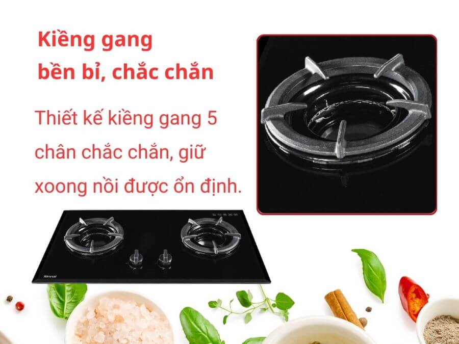 BẾP GAS ÂM RINNAI RVB-2IFC(B)