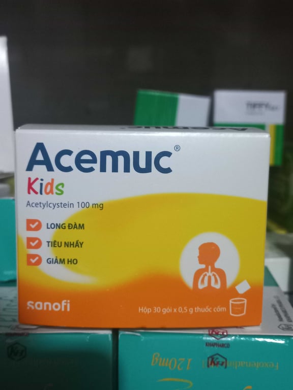 Acemuc kids 100 sanofi h/30 gói