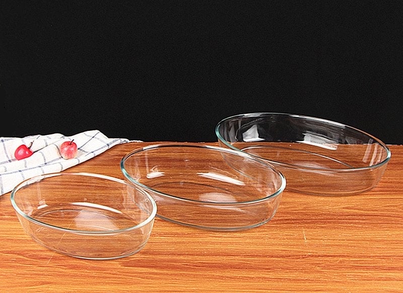 Set 3 khay thuỷ tinh Diamonds kèm hộp đựng 3 kích