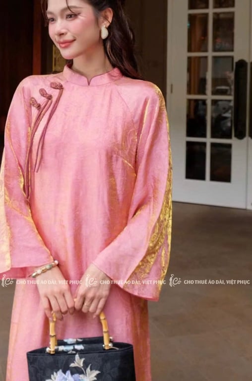 AD 4 tà tằm hồng 3 cúc dây thả (có bigsize)