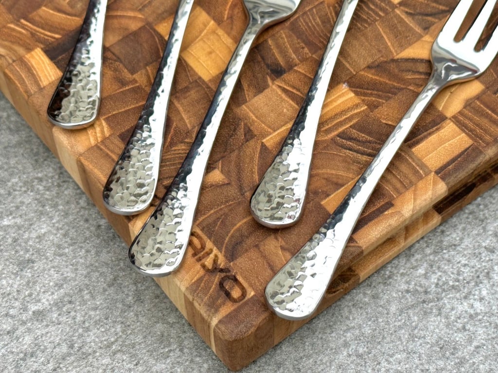 Set 5 dĩa inox cao cấp size nhỏ GINKGO 14cm