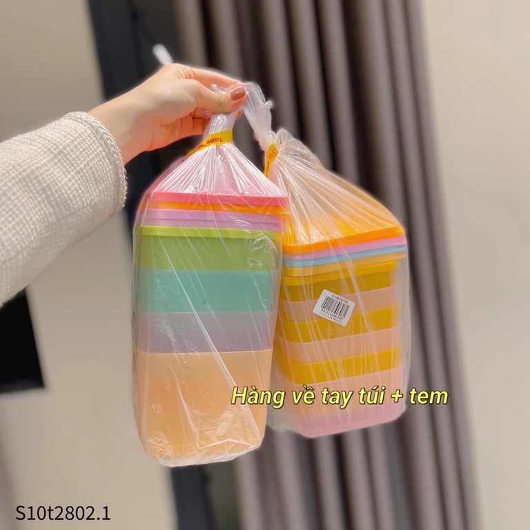 Set 10 hộp Tupper ware ngăn mát cao cấp