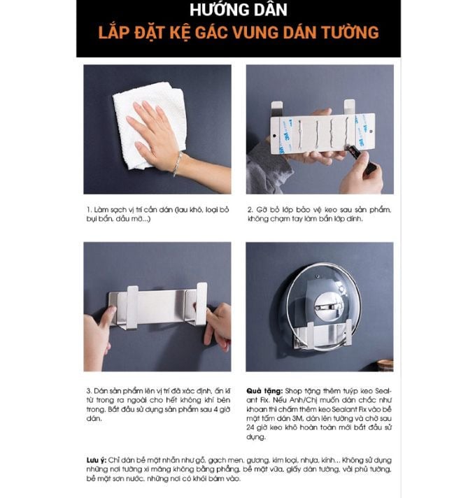 kệ gác vung thớt KB23