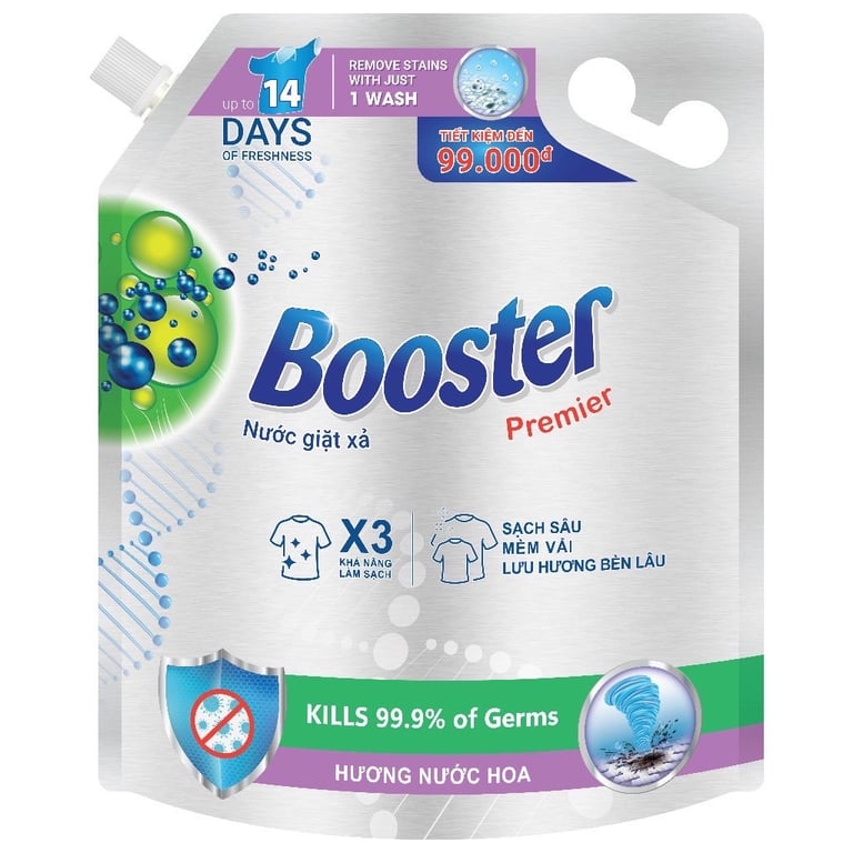 NƯỚC GIẶT XẢ BOOSTER PREMIER túi 4kg