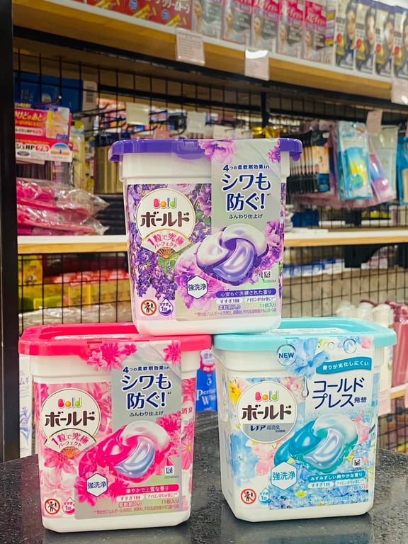 HỘP VIÊN GIẶT XẢ BOLD 4 IN 1 Nhật Bản