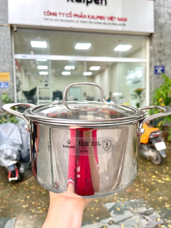 NỒI LẺ INOX 3 LỚP LIỀN KHỐI KALPEN KAZLER 18 20 24 30cm