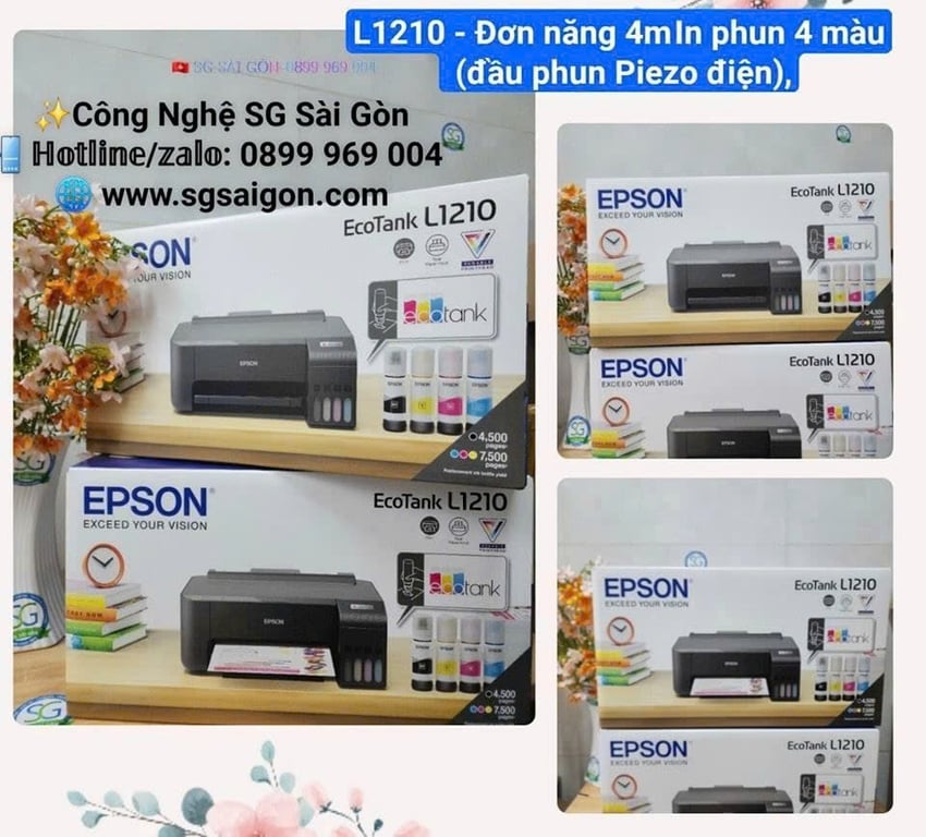 Máy In Phun Màu Đơn Năng Epson L1210 (A4/A5/ USB) -  Chính Hãng