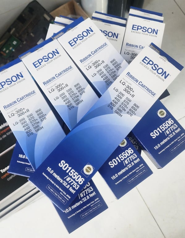 Ribbon (Ruy Băng, Băng Mực) Epson LQ300/LQ300+II (S015506)S015569 - Chính Hãng