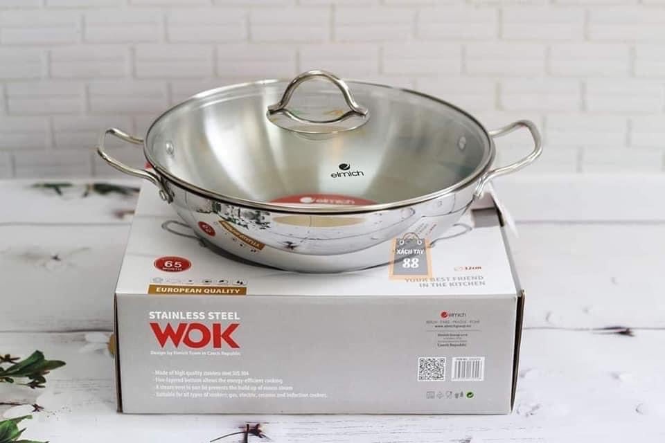 CHẢO INOX 5 ĐÁY ELMICH HÀNG NGUYÊN ZIN CHÍNH HÃNG