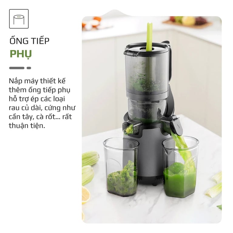 Máy Ép Chậm OLIVO SJ196 Titanium