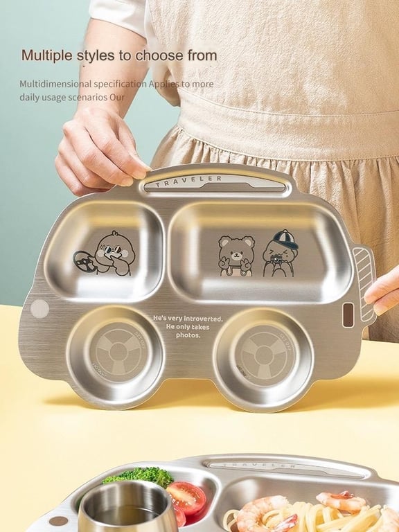 RK653 - KHAY ĂN DẶM Ô TÔ HOẠT HÌNH