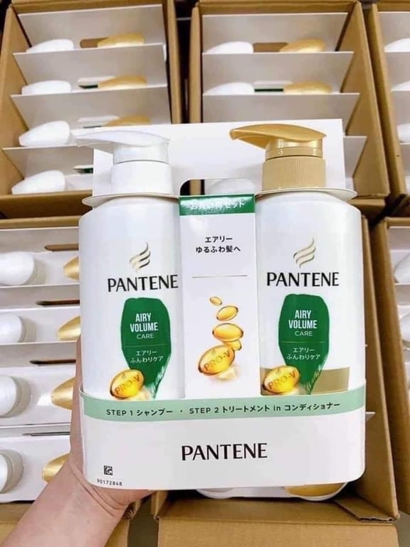 set quà tặng dầu gội + dầu xả Pantene Nhật (mỗi chai 270ml)