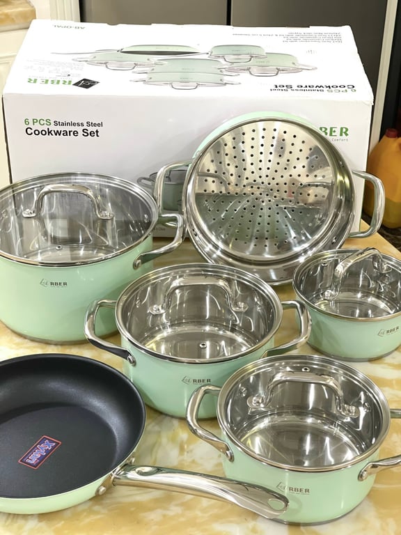 Bộ nồi inox ARBER OPAL 6 món