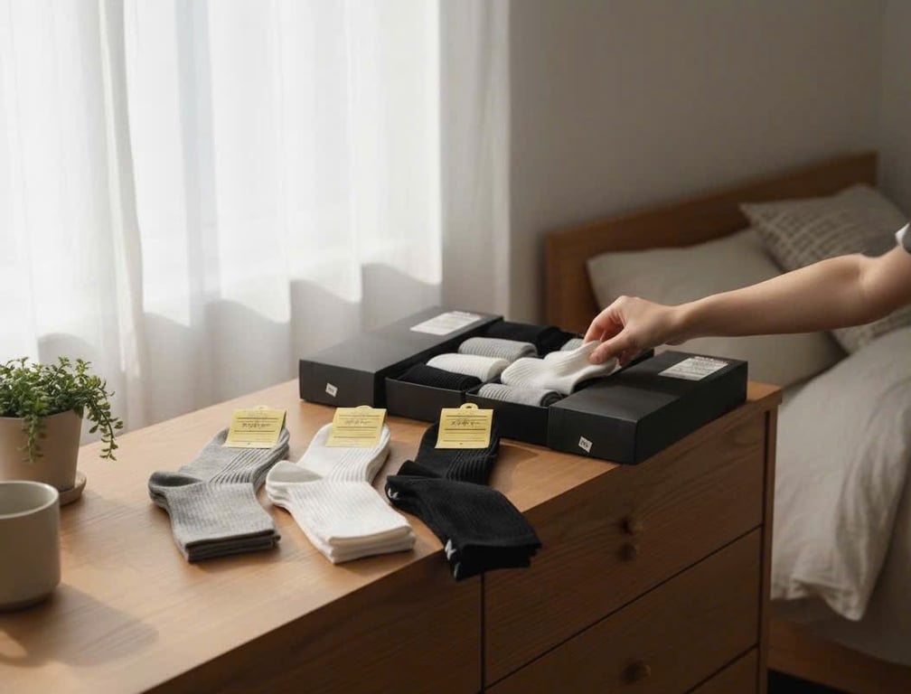 Hộp 8 đôi🧦 TẤT KHỬ MÙI MUJI NHẬT BẢN