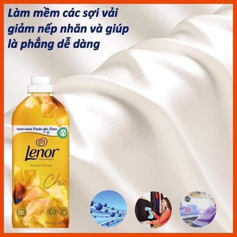 Nước xả vải cao cấp Lenor hương Hoàng Lan – Chai 1.4L