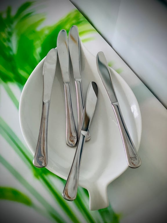 set 5 dao ăn inoxSản phẩm nhập khẩu độc quyền của hãng Hàng không Vietnam Airlines