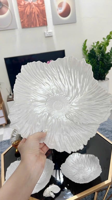 Set đĩa decor ngọc trai