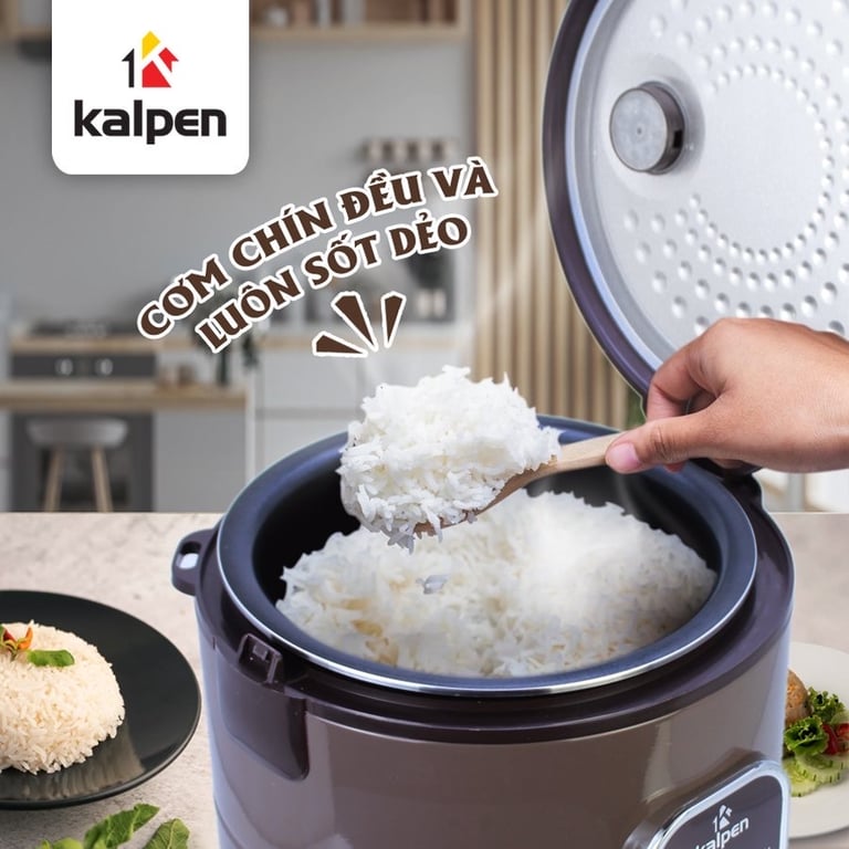 NỒI CƠM ĐIỆN 3D KALPEN R4 DUNG TÍCH 1,8L