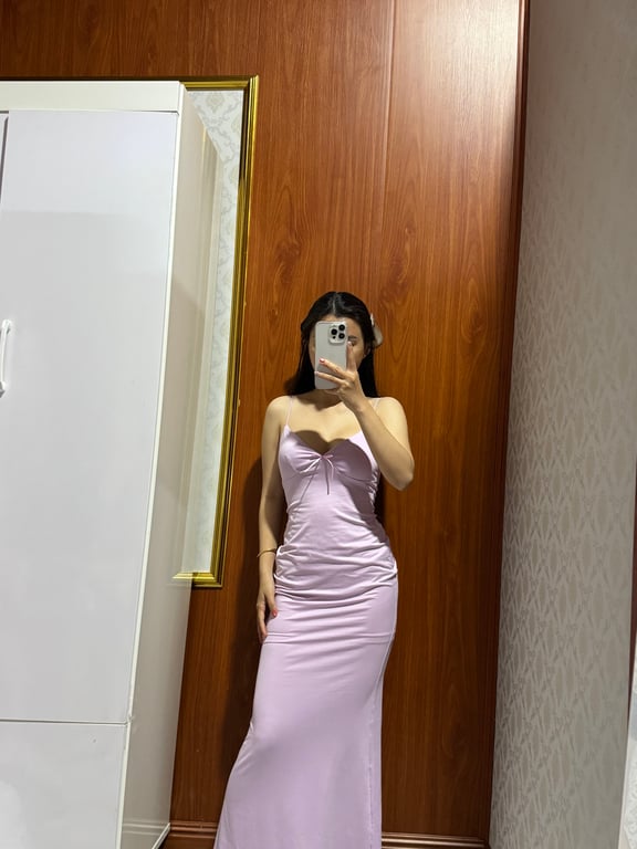 Đầm body tím nhạt