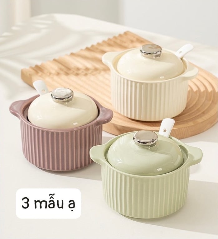 Âu gốm 1100ml vân sọc siêu sang