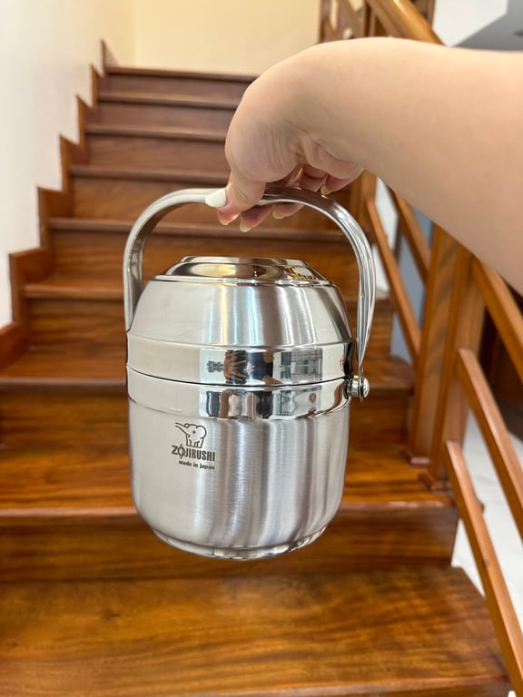 Cặp lồng cơm Inox Zojirushi - Nhật Made in Japan