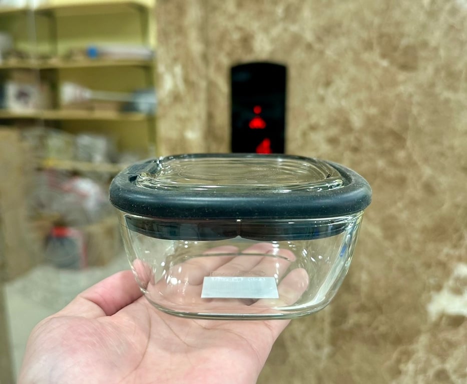 Set 2 Hộp thủy tinh nắp thủy tinh Lock&lock Oven Glass Line 300ml LLG950