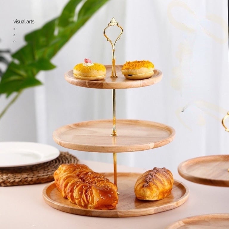 Khay gỗ 3 tầng trang trí Tết