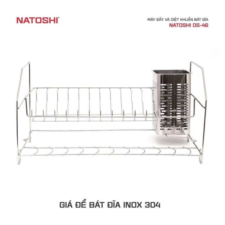 MÁYSẤY BÁT ĐĨA VÀ DIỆT KHUẨN NATOSHI D46L