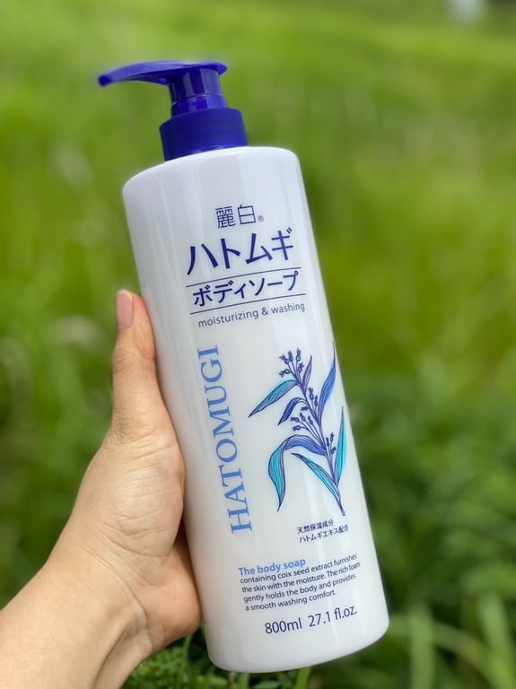 SỮA TẮM TRẮNG DA NHẬT HATOMUGI 800ml NHẬT BẢN