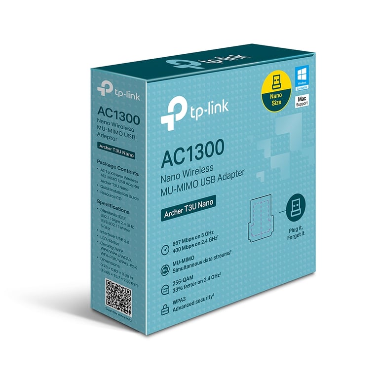 Bộ Chuyển Đổi USB MU-MIMO Không Dây Nano AC1300
