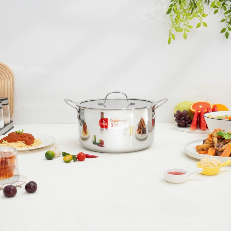 BỘ NỒI CHẢO 3 LỚP LIỀN KHỐI KALPEN KAMPFER KF2