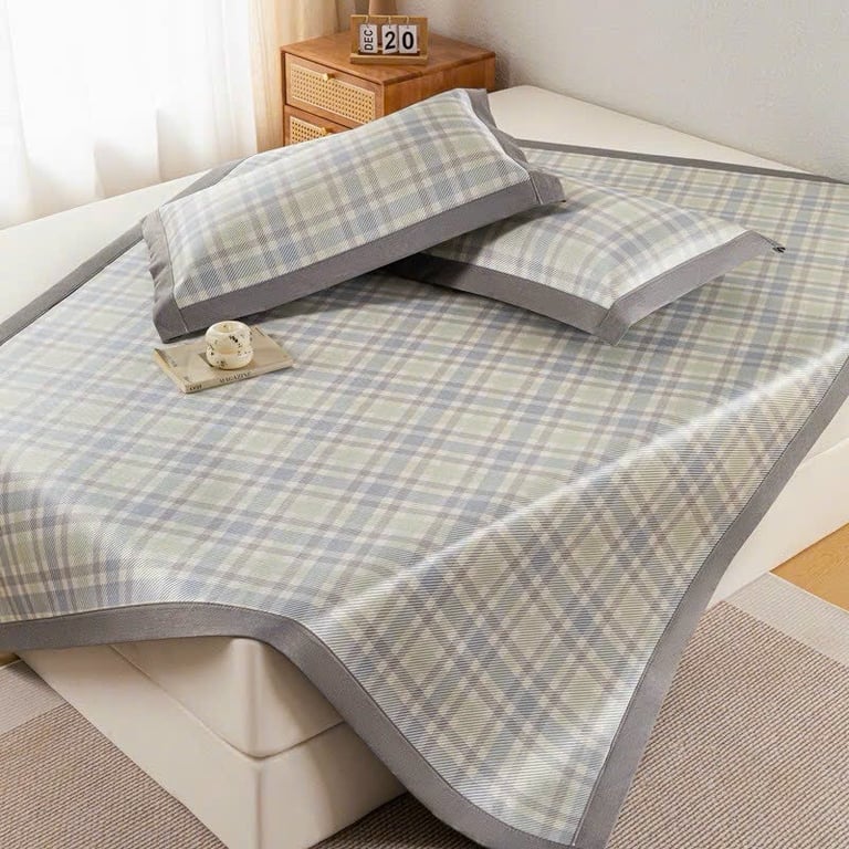 CHIẾU MÂY ĐIỀU HOÀ - MUJI kẻ