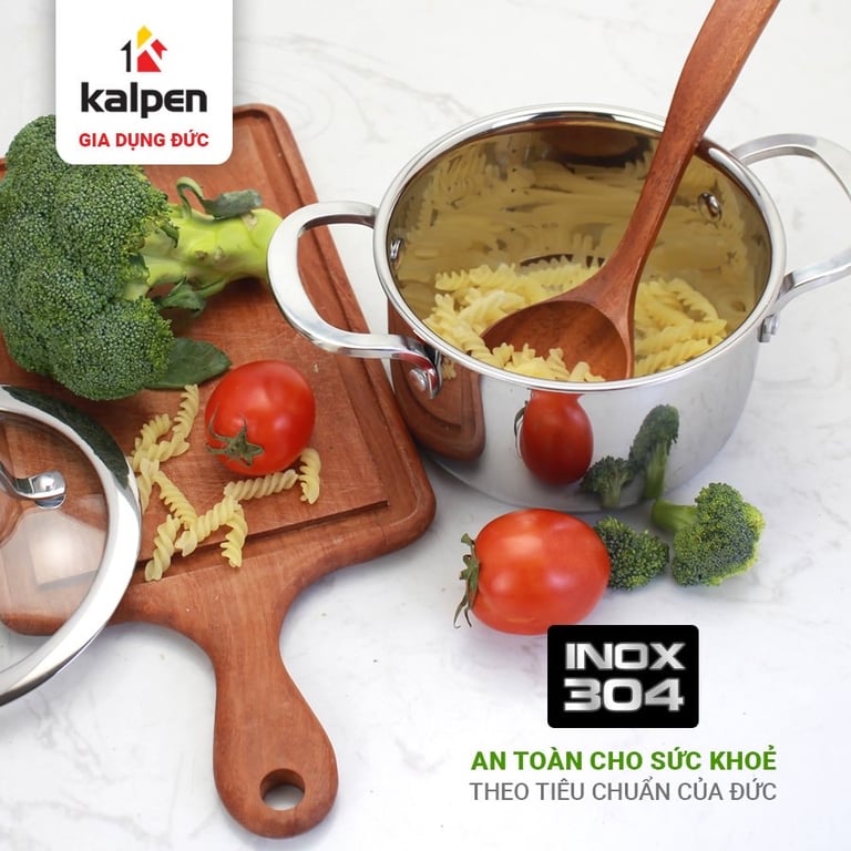 BỘ NỒI INOX 3 LỚP LIỀN KHỐI KALPEN KAZLER KZ1