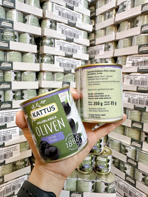 QUẢ OLIU ĐEN NGÂM ĐÓNG HỘP