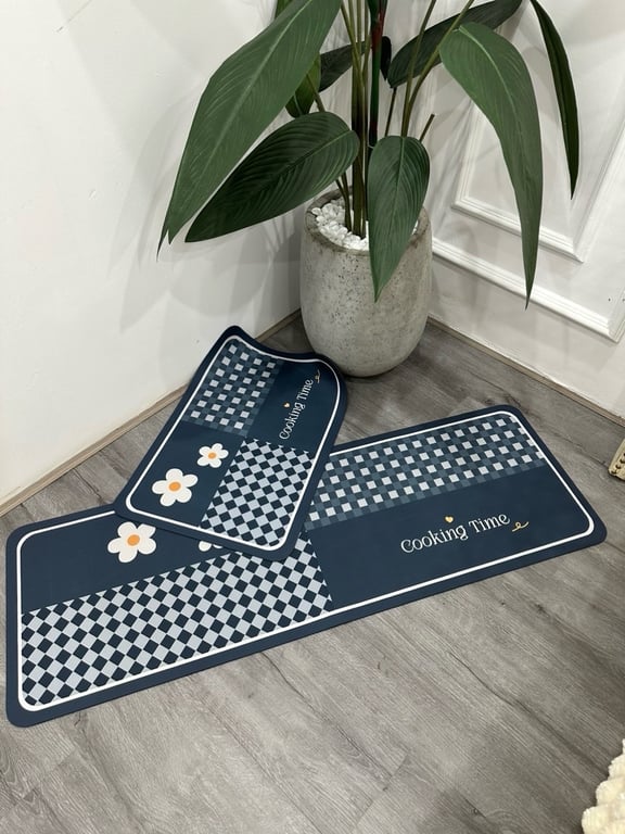 Combo 2 THẢM BẾP silicon cao cấp siêu thấm hút - chống trơn trượt MC22