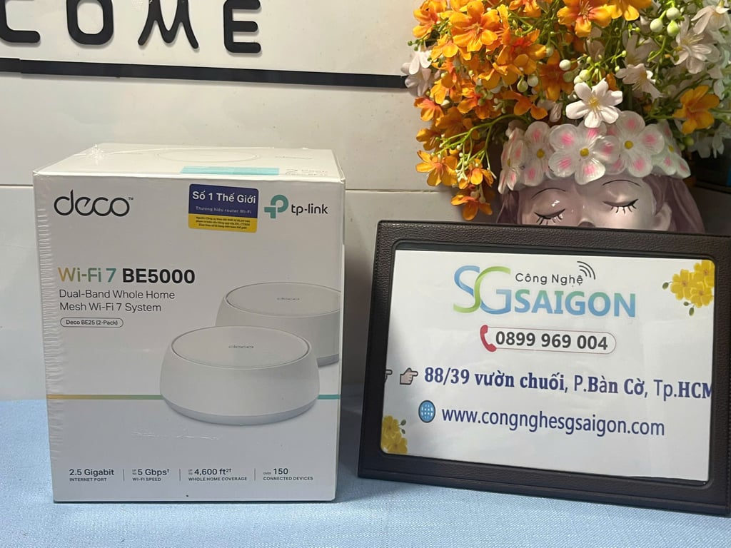 Hệ thống Mesh Wifi 7 BE5000 TP-Link Deco BE25 (2 Pack)