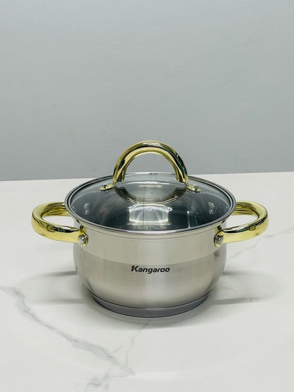 BỘ NỒI 3 MÓN INOX KANGAROO KG866