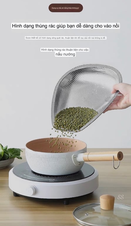 Set 3 Rổ Inox 304 Kê Bồn Rửa Bát