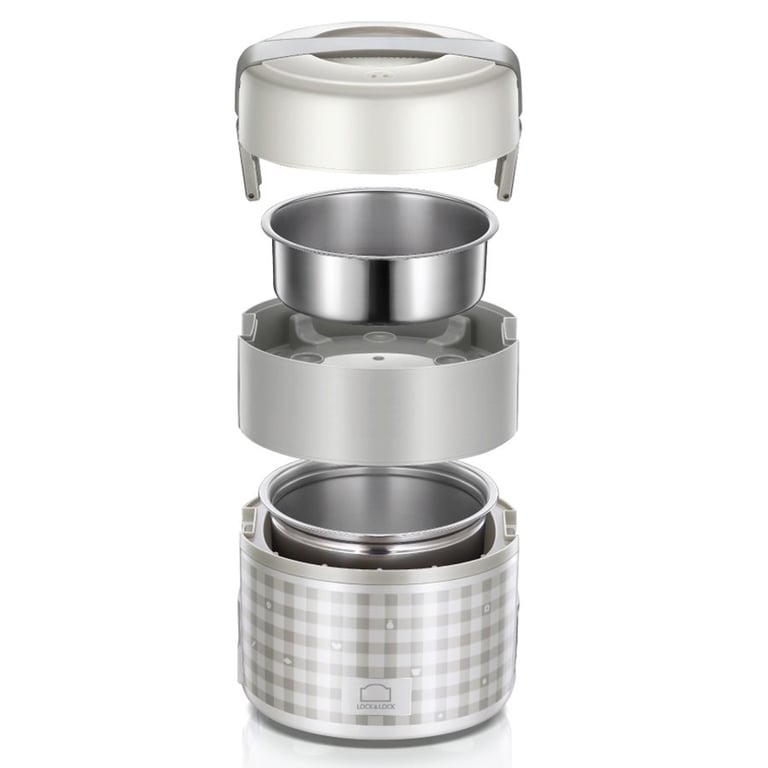 HỘP CƠM CẮM ĐIỆN HẸN GIỜ CAO CẤP 3 TẦNG - CHÍNH HÃNG LOCK&LOCK EJR 216