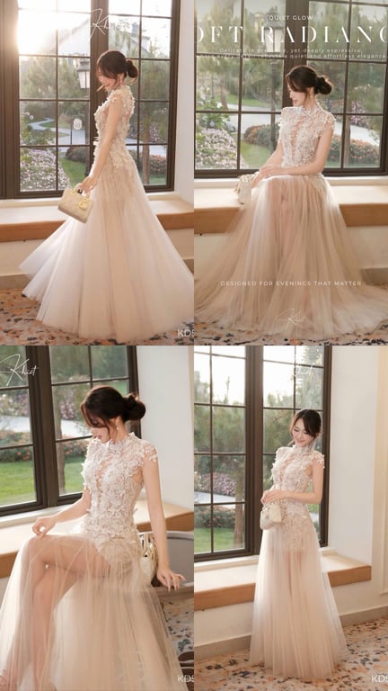 Đầm thiết kế xoè brand Khiết