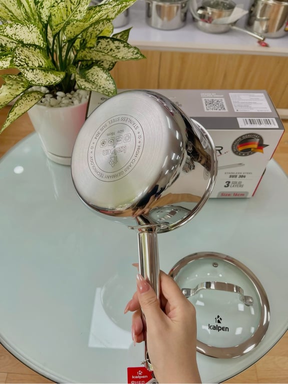 QUÁNH INOX 3 LỚP LIỀN KHỐI KALPEN EMER EM16 - SIZE 16CM