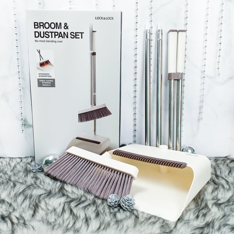 Bộ chổi quét nhà Lock&Lock chính hãng kèm dụng cụ hót rác ETM465