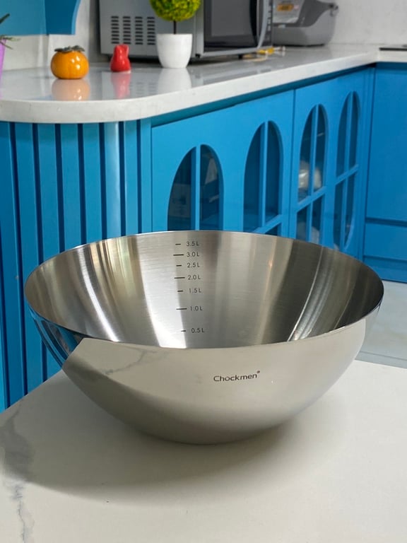 Tô trộn inox Chockman size 19cm (1L) - 22cm (2L) - 28cm (3.5L)