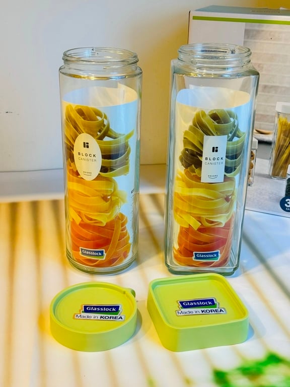 Set 2 bình ngâm Glasslock nắp vặn IG793 1050ml và 1300ml