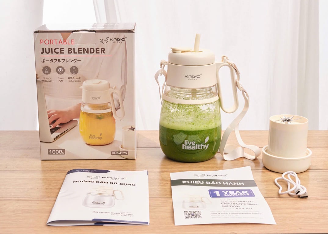 MÁY XAY SINH TỐ CẦM TAY KAIYO (MODEL KHB-417)