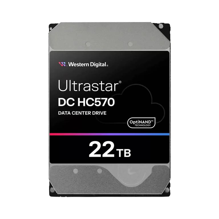Ổ Cứng HDD WD Ultrastar 22TB HC570 3.5 inch SATA Ultra 512E SE 512MB Cache 7200RPM WUH722222ALE6L4