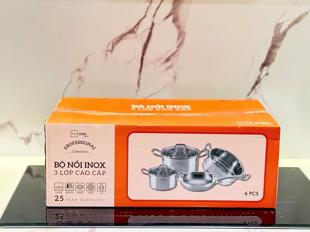 BỘ NỒI ĐÚC LIỀN KHỐI 3 LỚP FIVESTAR – MODEL FPB-4226 (2025)