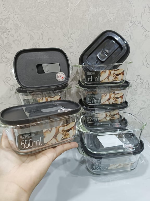 Hộp Thủy Tinh Chịu Nhiệt Lock&Lock Steam Hole LLG940 550ml