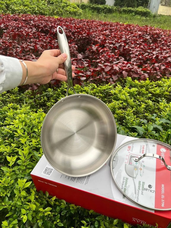 chảo siêu hot Elmich sâu lòng size 26cm kèm vung.