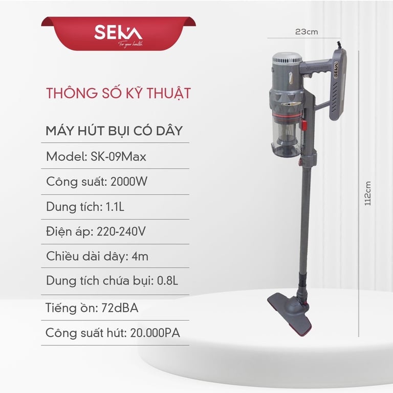 Máy Hút Bụi Seka Ks-09Max